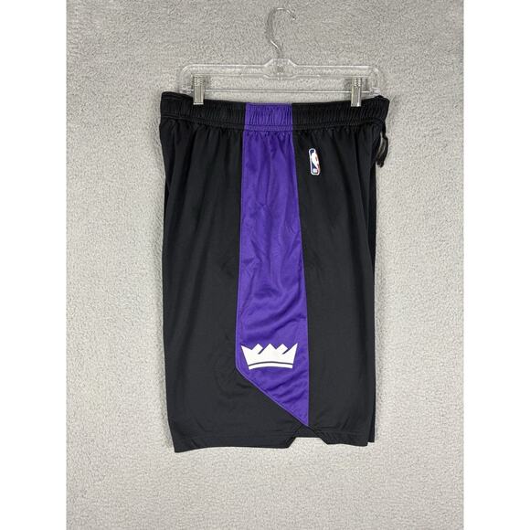 Nike Engineered Sacramento Kings Shorts Men’s XL Tall Black Practice Crown NBA - Picture 6 of 13